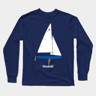 Windmill Sailboat Long Sleeve T-Shirt